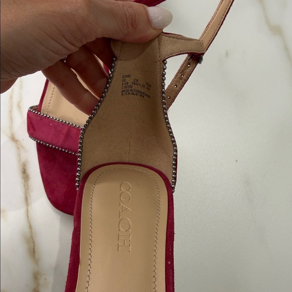 Coach Maddie Suede Sandals 9.5 - Picture 5 of 11